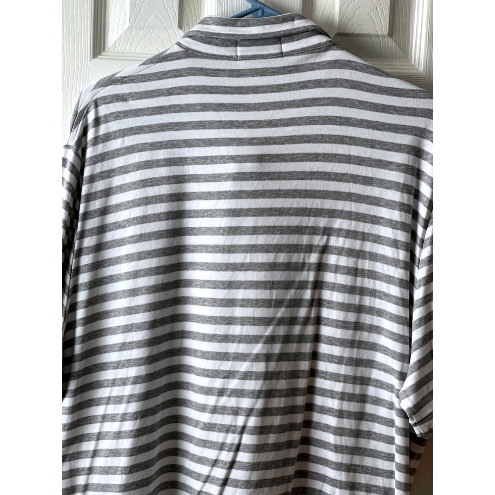 Polo Ralph Lauren Men Classic Fit Striped Short Sleeve Polo Shirt XL Gray White - Picture 8 of 16